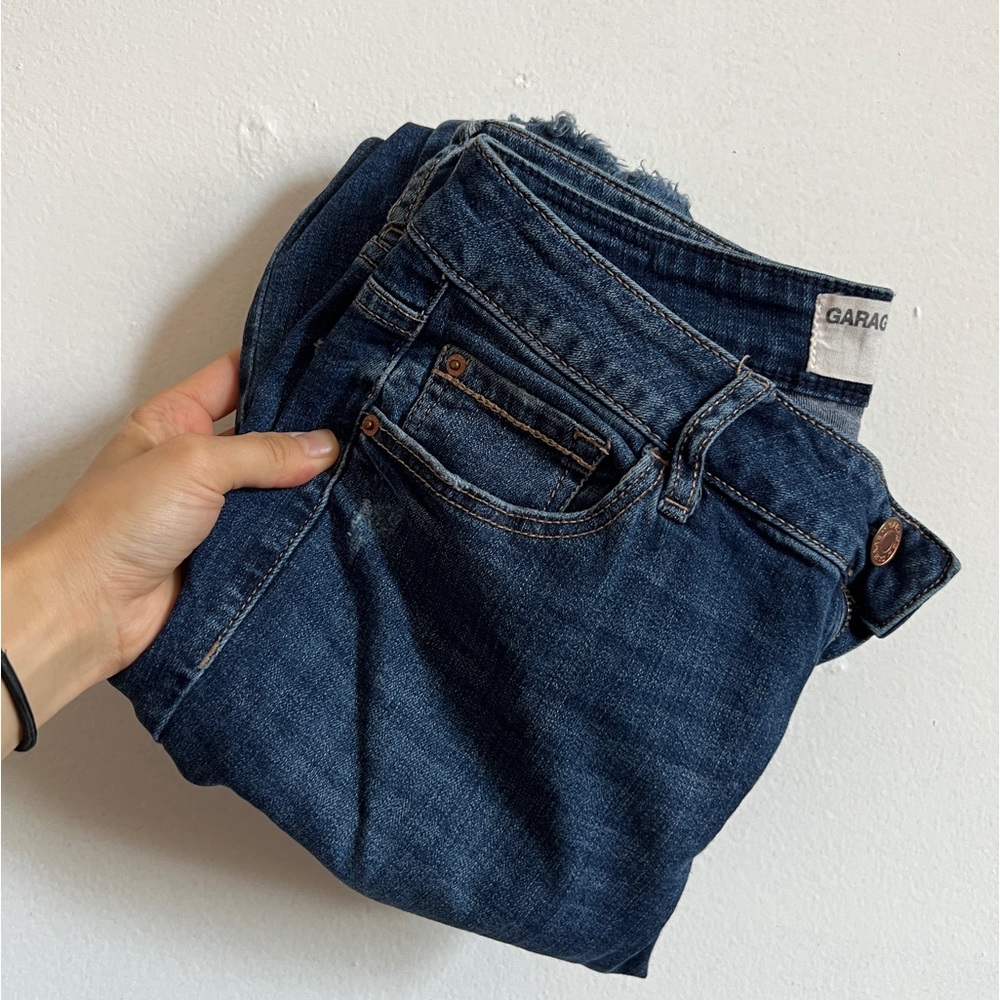 Garage Mid Rise Distressed Jeans - Picture 5 of 5